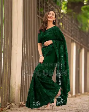 Indian Georgette Saree with Blouse Piece