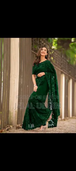 Indian Georgette Saree with Blouse Piece