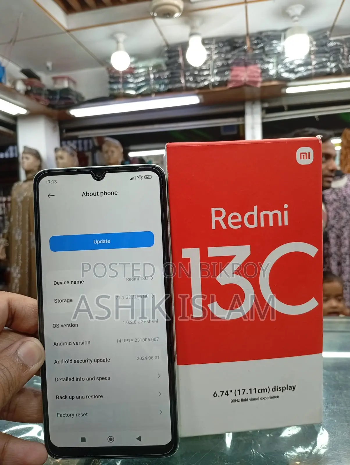 Xiaomi Redmi13c 8-256 (Used)