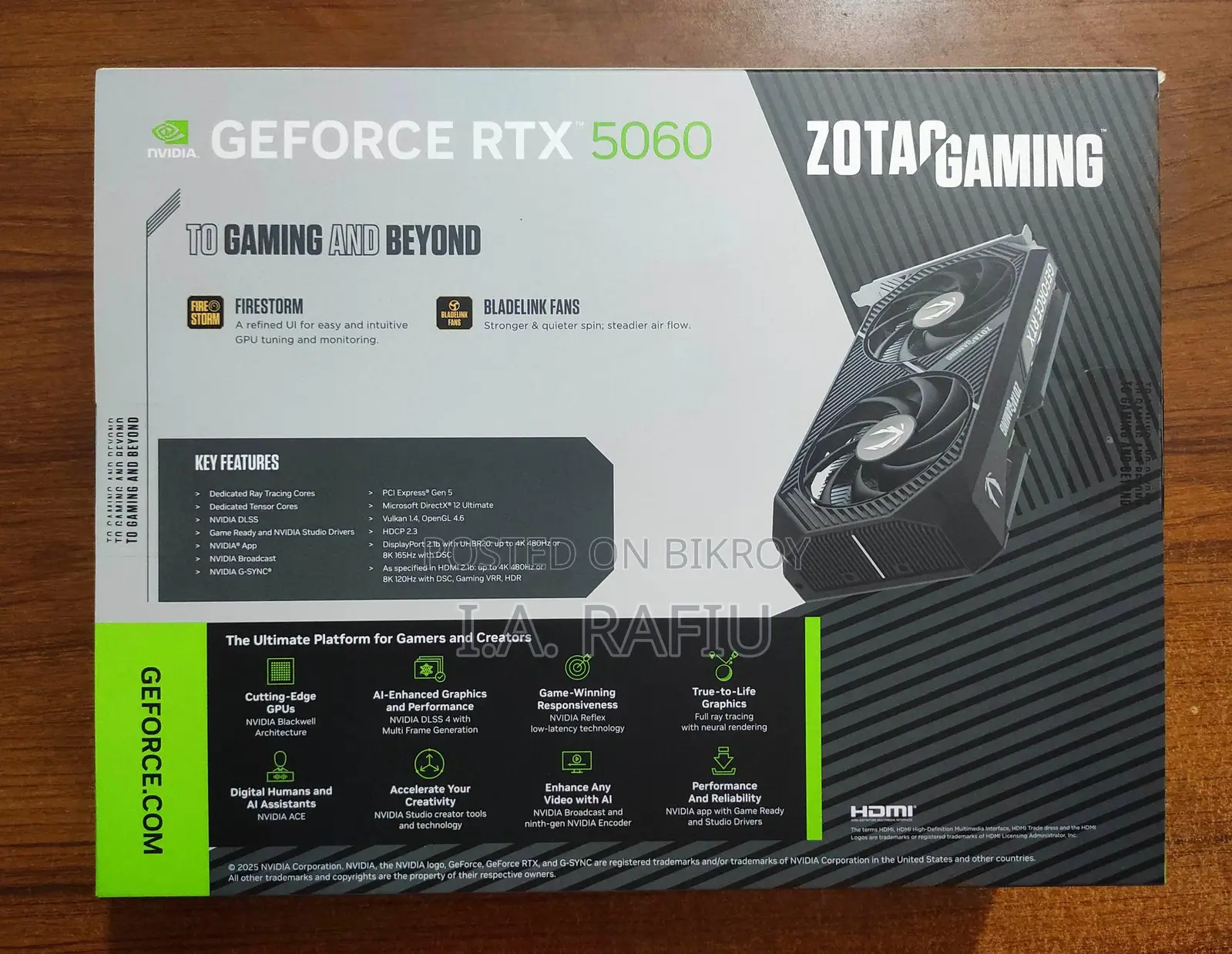 Zotac Gaming Rtx 5060 8gb Twin Edge GPU Brand New
