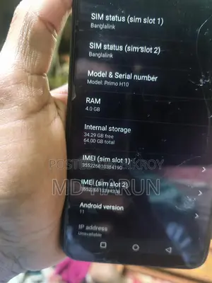 Walton Primo H10 RAM 4G ROM 64GB (Used)