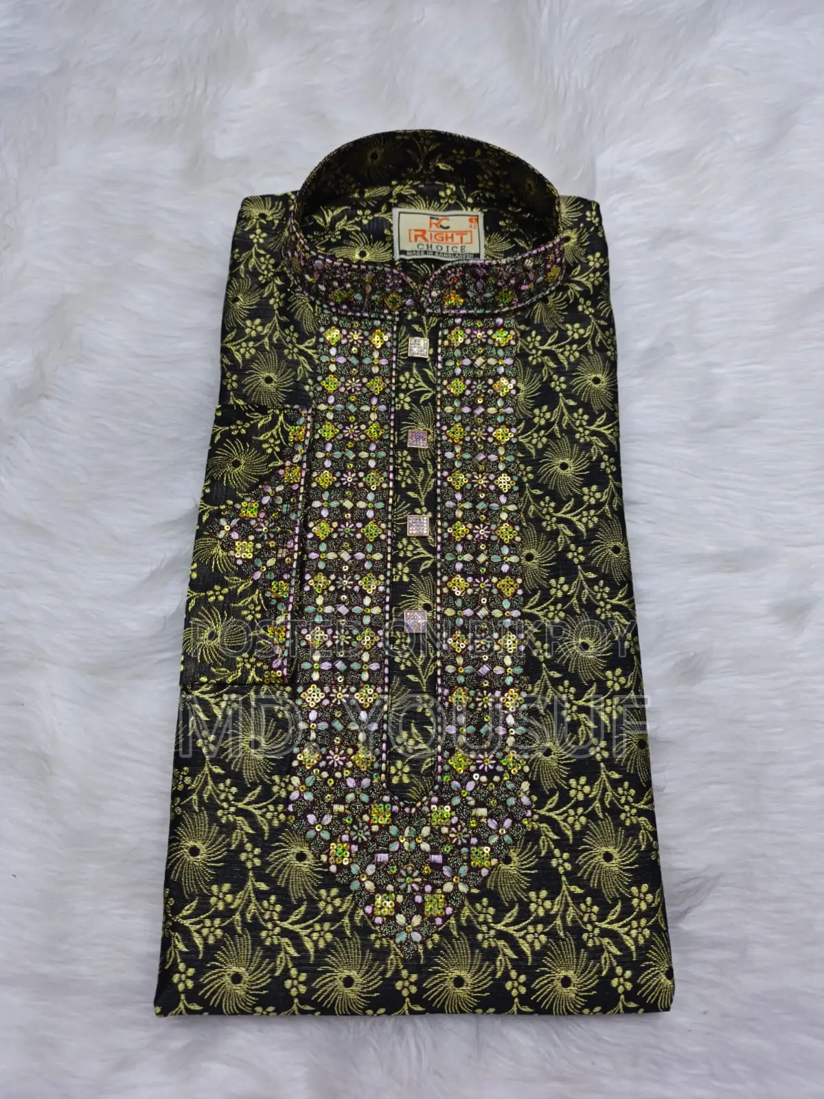 Indian Katan Embroidery Panjabi