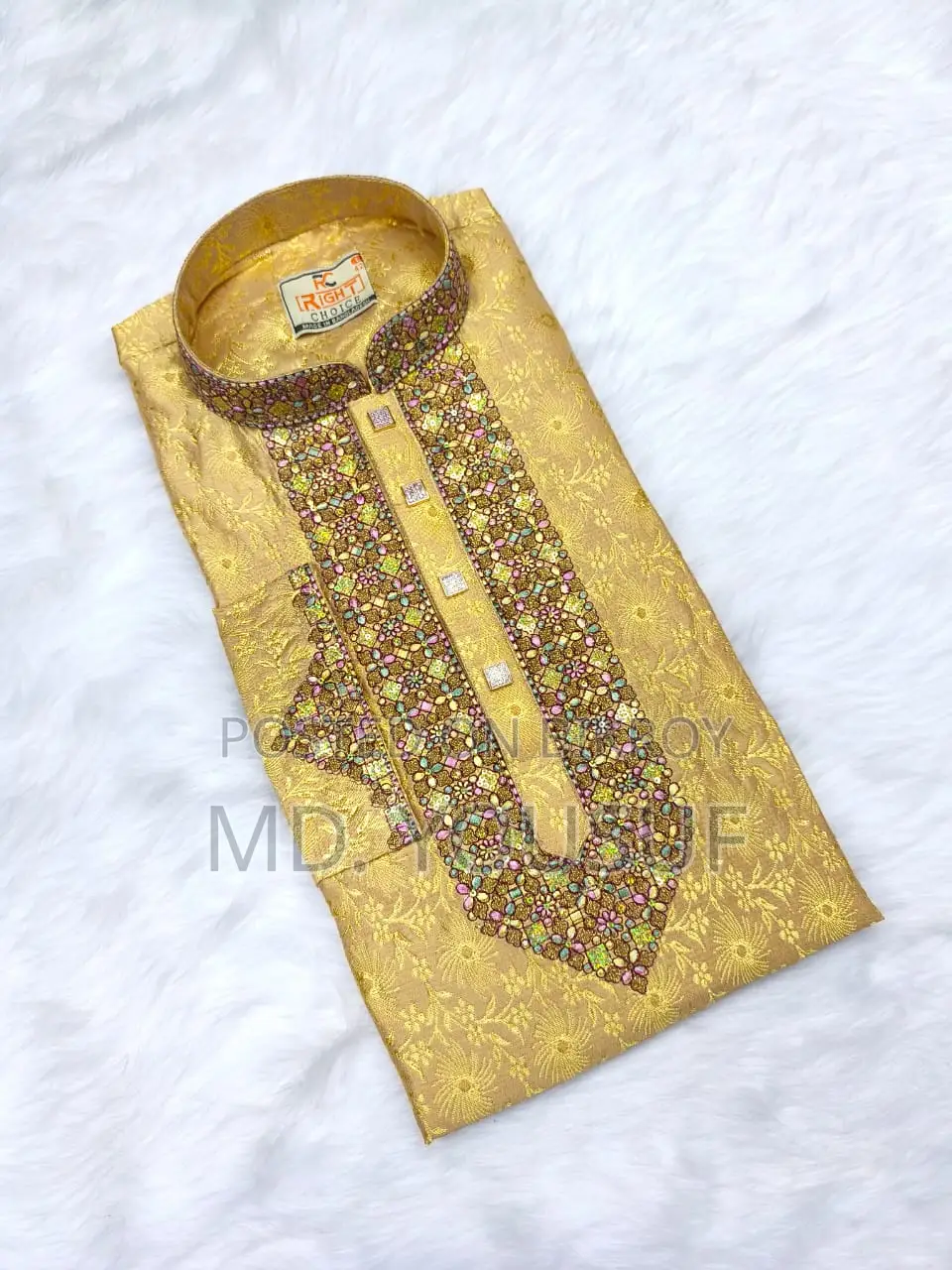 Indian Katan Embroidery Panjabi