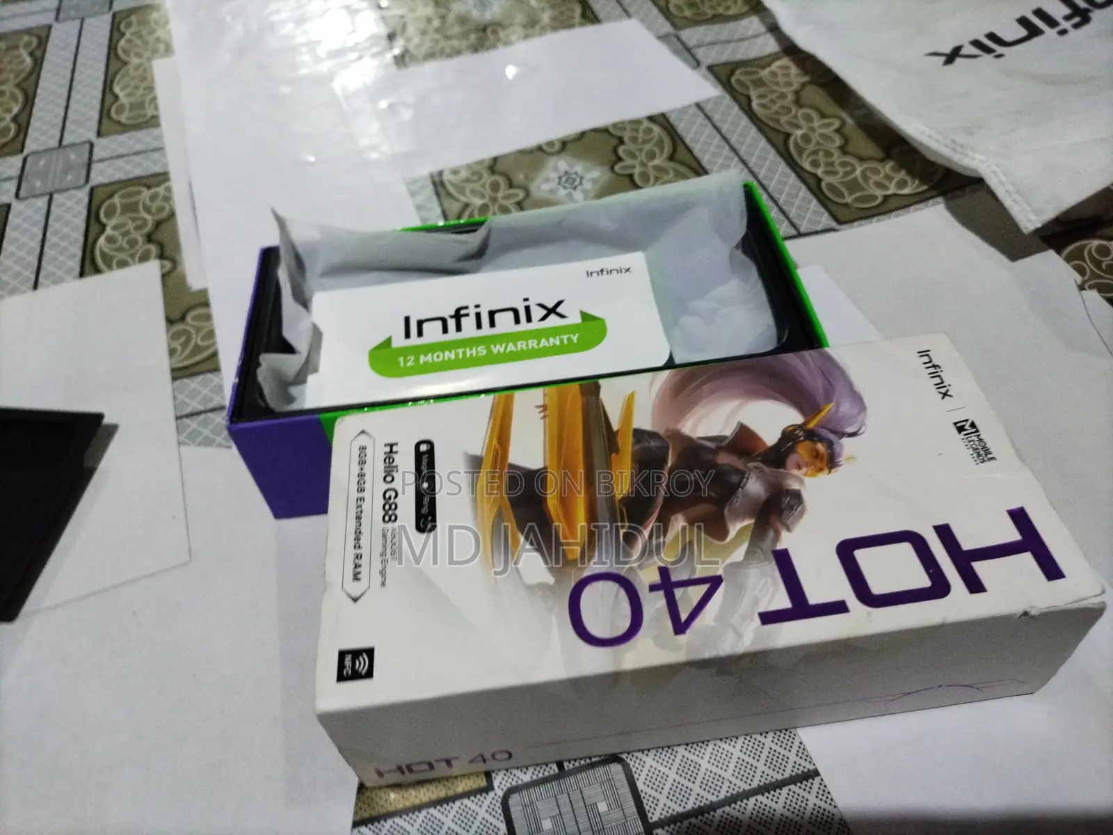 Infinix Hot 40 pro . (ব্যবহৃত)