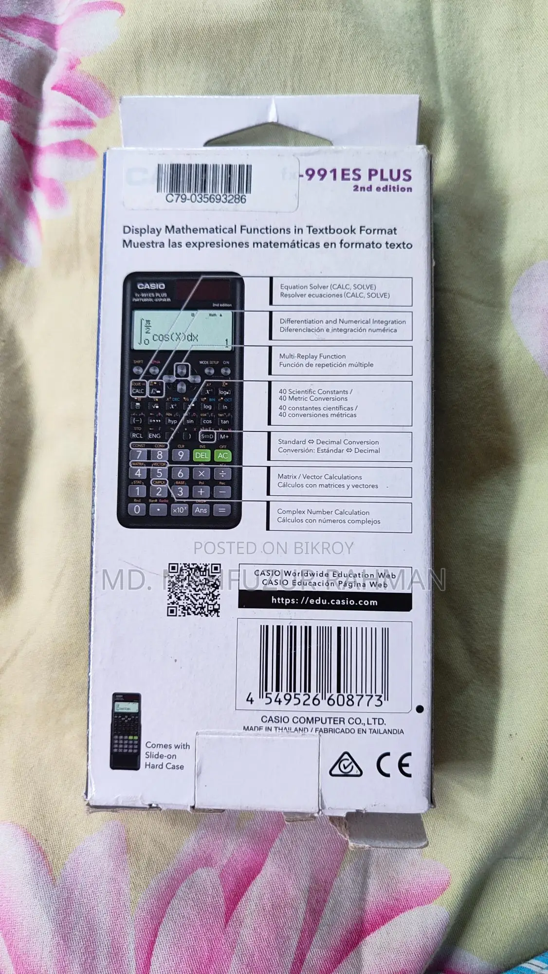 Casio 991-es plus 2nd edition original calculater