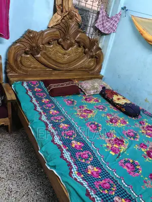 Original Chittagong Teak Wood Bed for Sale
