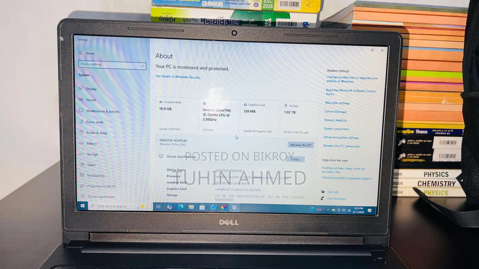 DELL Inspiron 15-3567 1TB