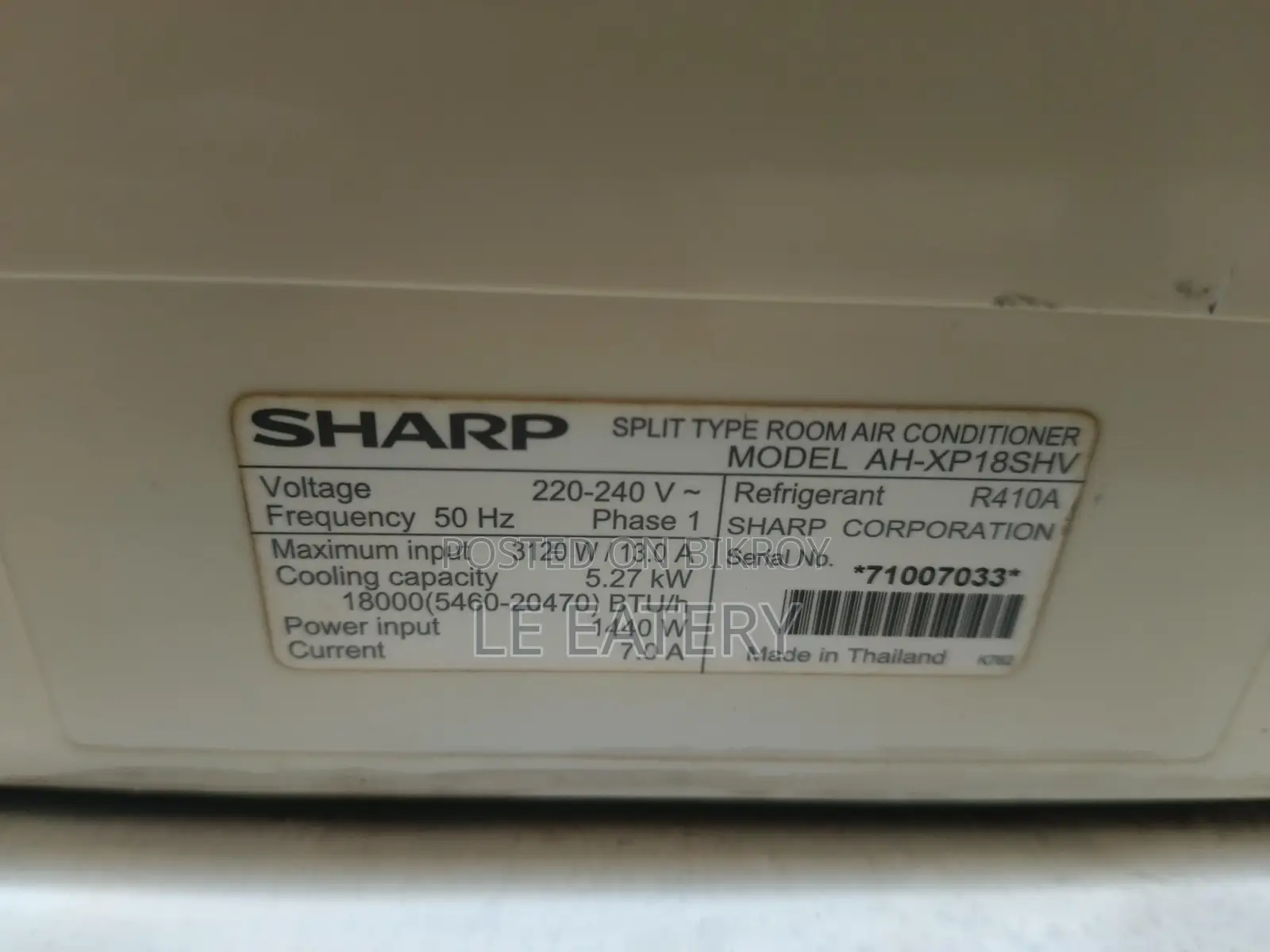 Sharp Jet Kooling Inverter