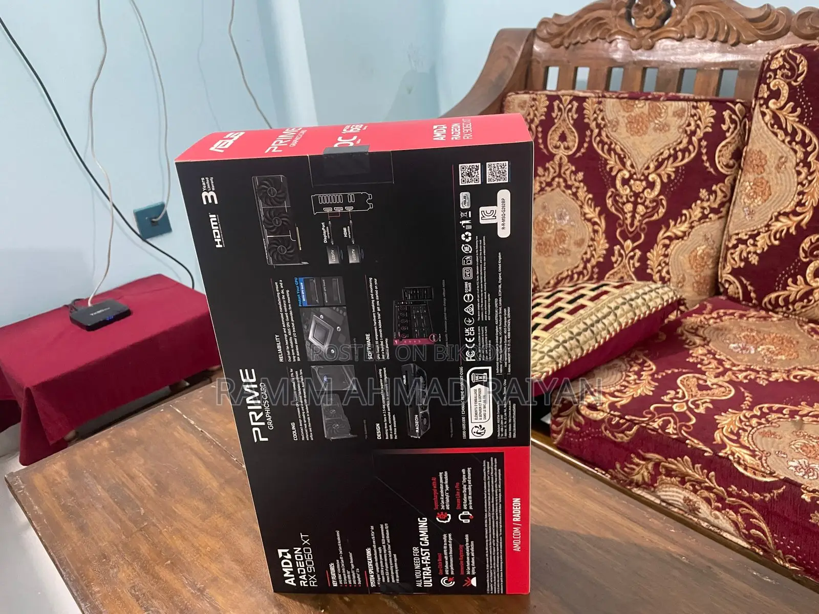ASUS PRIME Radeon RX 9060XT O16G OC 16GB GDDR6 Graphics Card