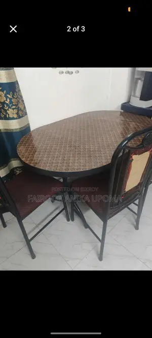 Board Dining Table and Chairs