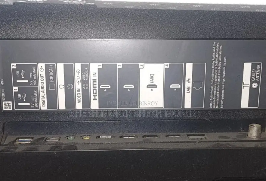 Sony 65" TV with broken display