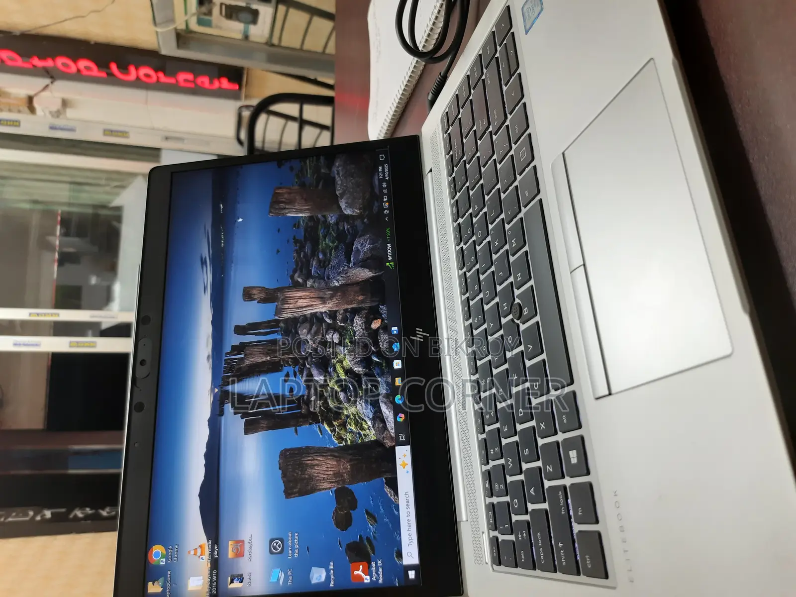 I5 8th gen.*256GB SSD/8(GB) RAM*FINGER PRINT LOCK*SILVER COL.* HP 840G6