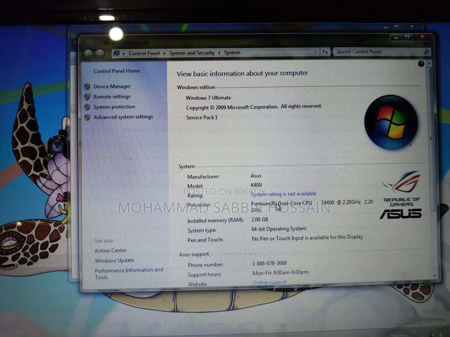 ASUS K40U 2GB