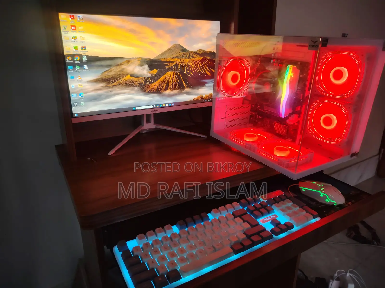 Desktop Set - AMD 5600G, 8GB RAM, 22 Inch Monitor, SSD