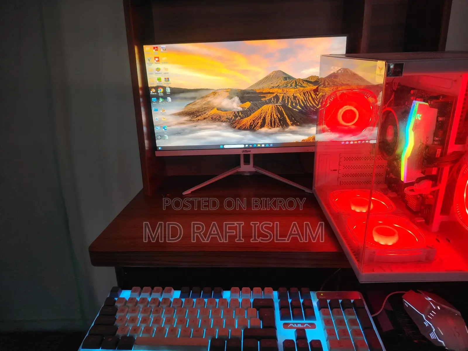Desktop Set - AMD 5600G, 8GB RAM, 22 Inch Monitor, SSD
