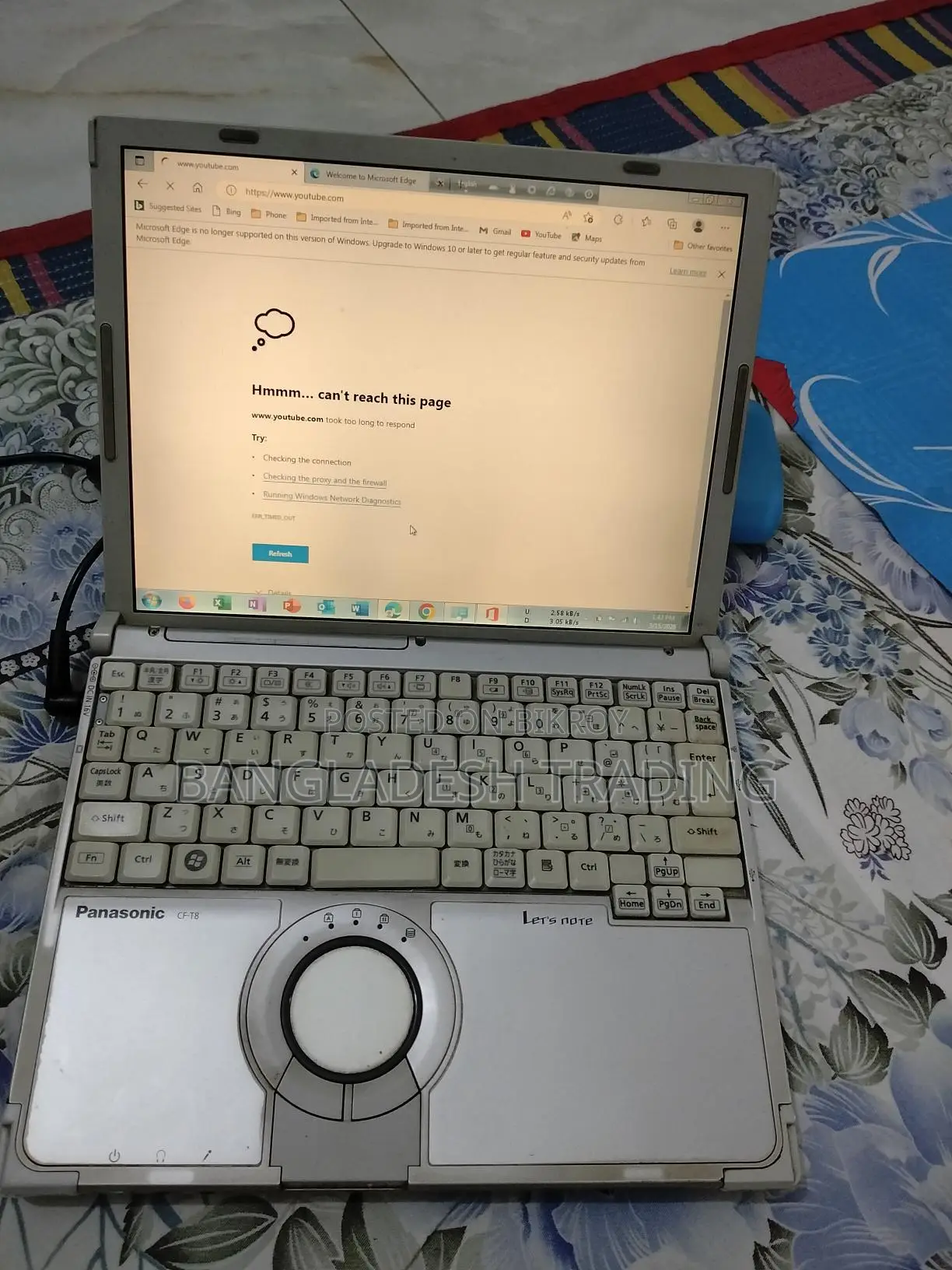 Laptop Panasonic Toughbook T8 2GB Intel Celeron SSD 128GB