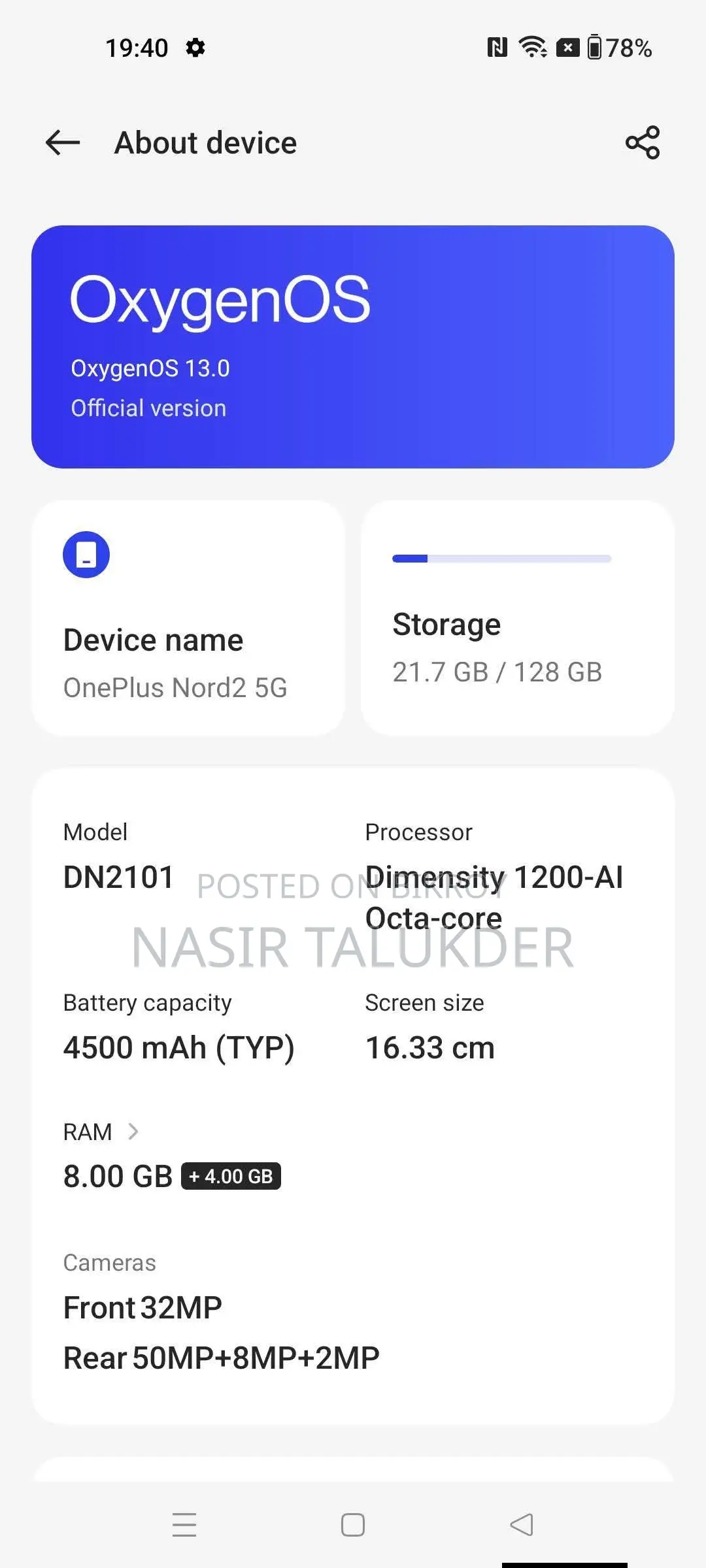 OnePlus Nord 2 5G (Used)