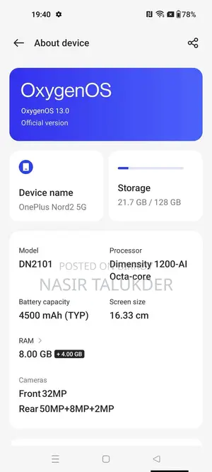 OnePlus Nord 2 5G (Used)