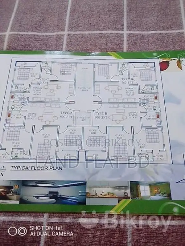 990 SFT Ready Flat at Nobinagar Housing