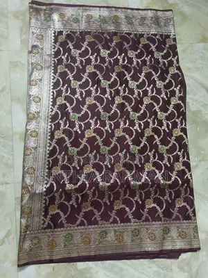 Maroon Banarasi Saree