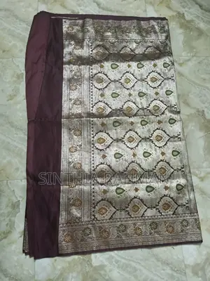 Maroon Banarasi Saree