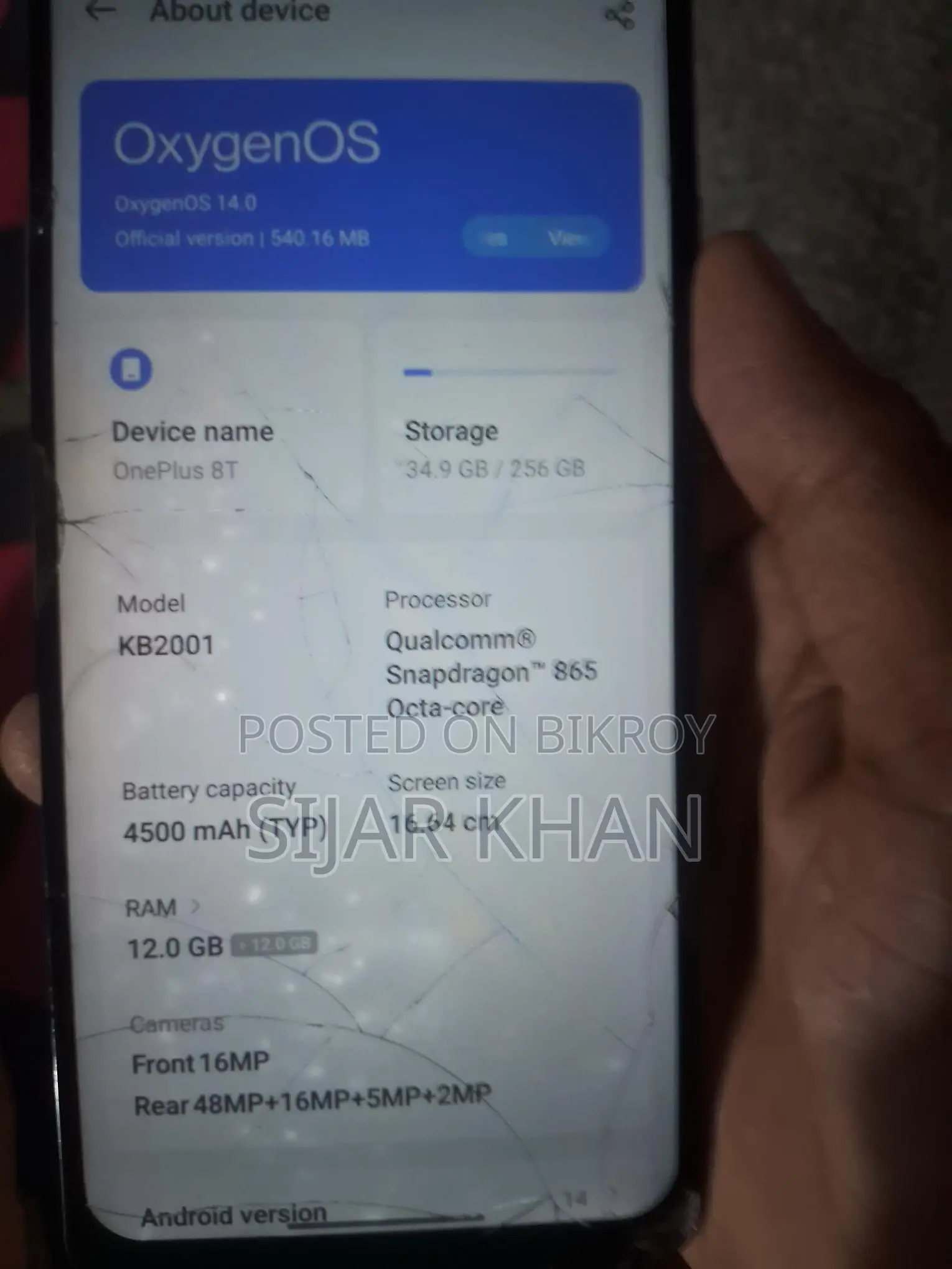 OnePlus 8T . (Used)