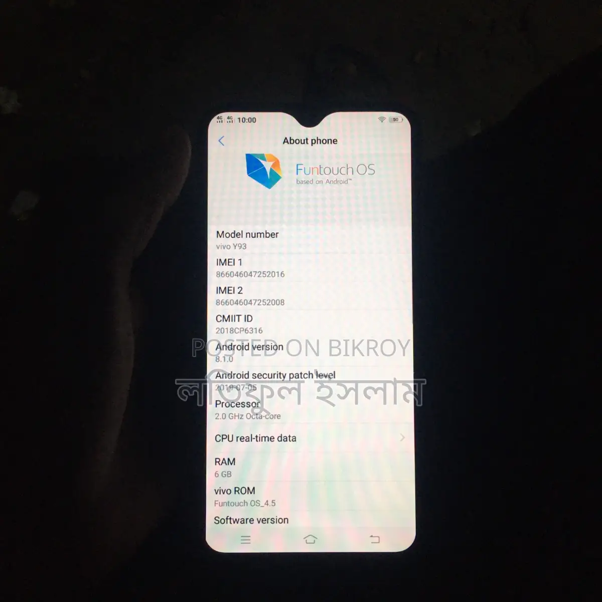 Vivo Y93 (Used)