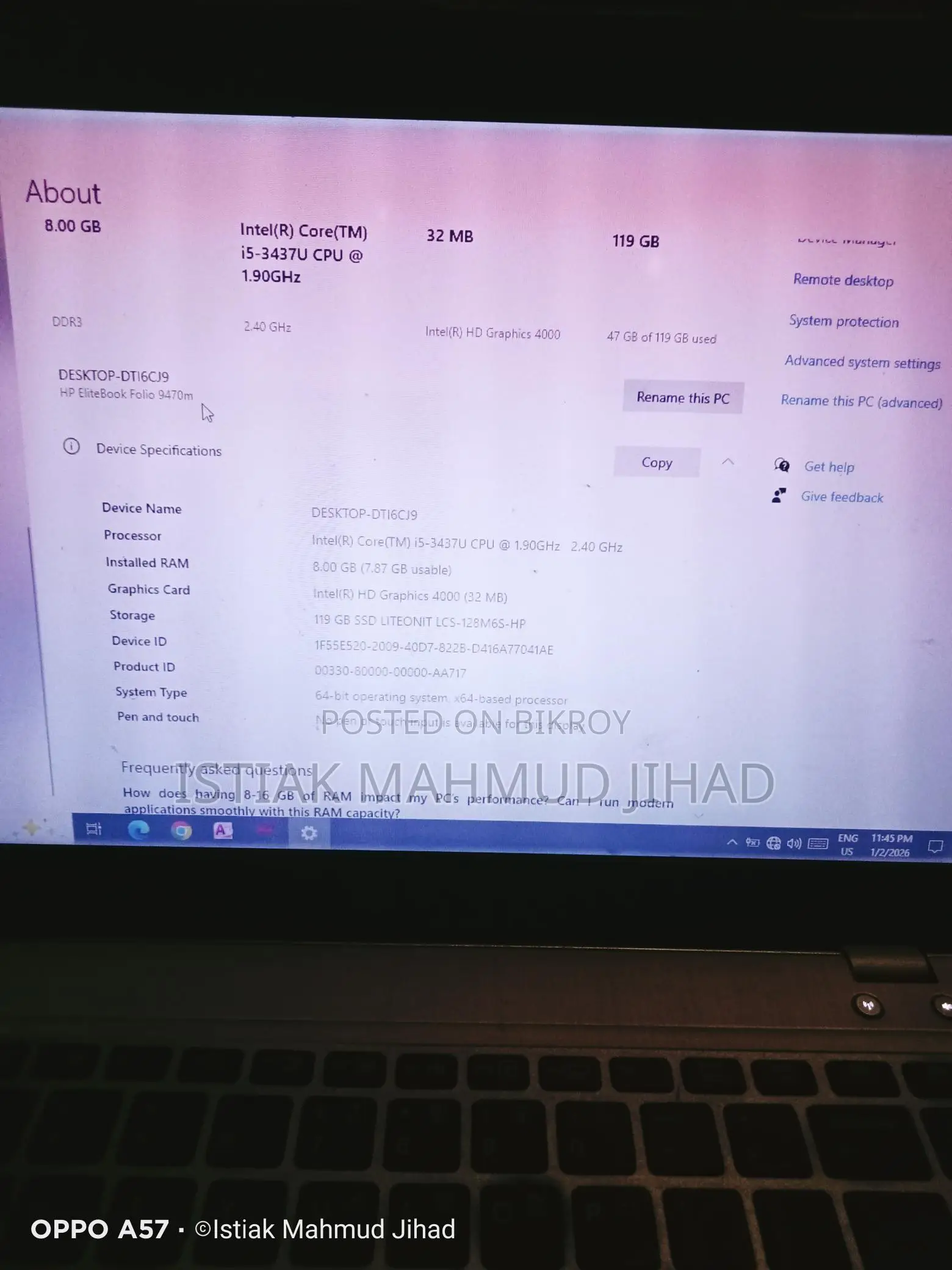 Laptop for Sale