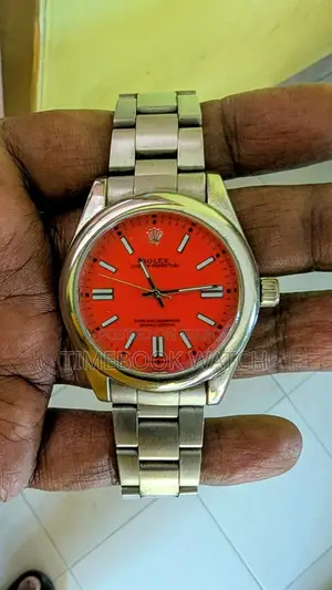 ROLEX Watch Beautiful Red ডায়াল Display