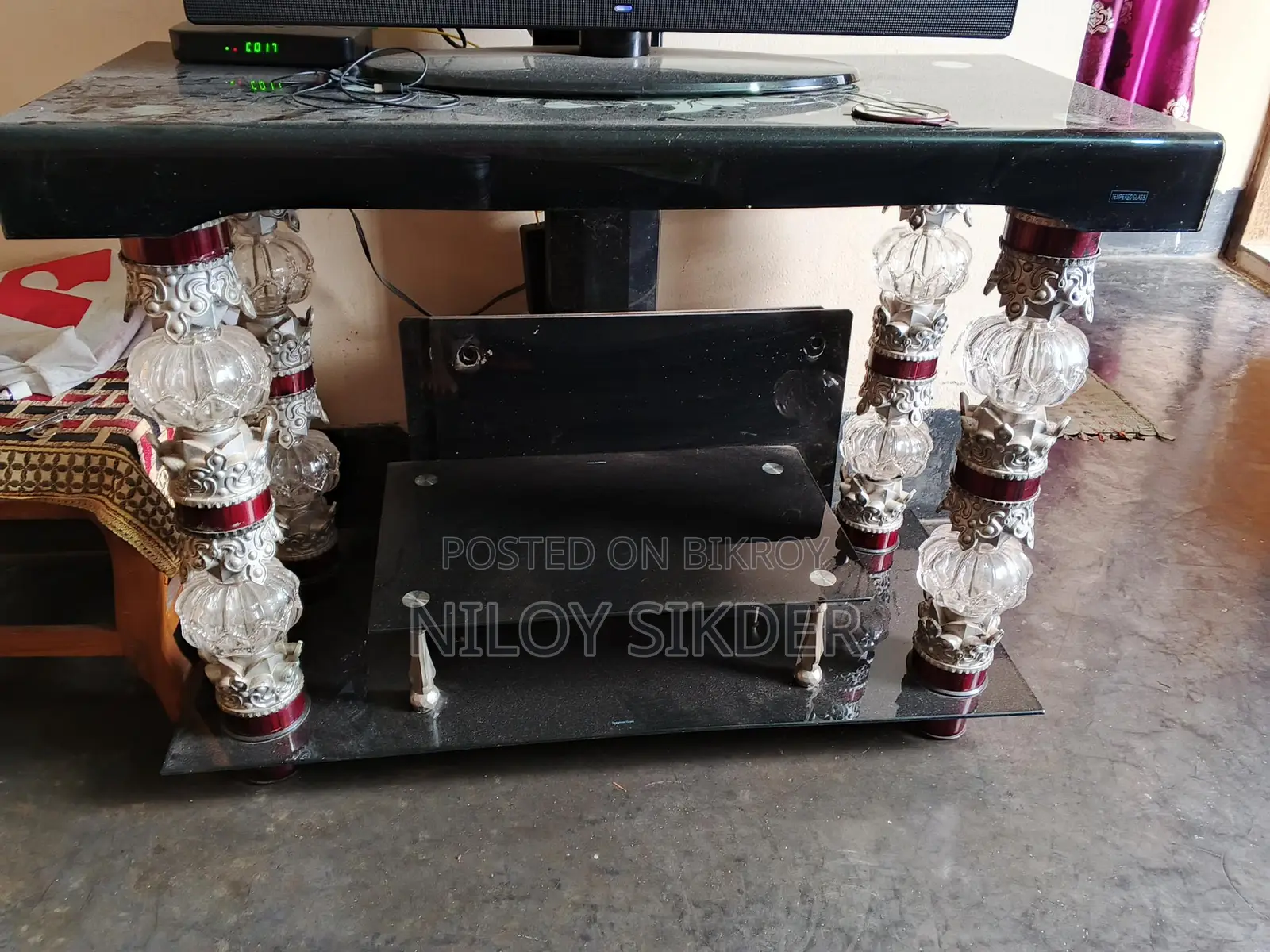 Tempered Glass TV Stand for sale
