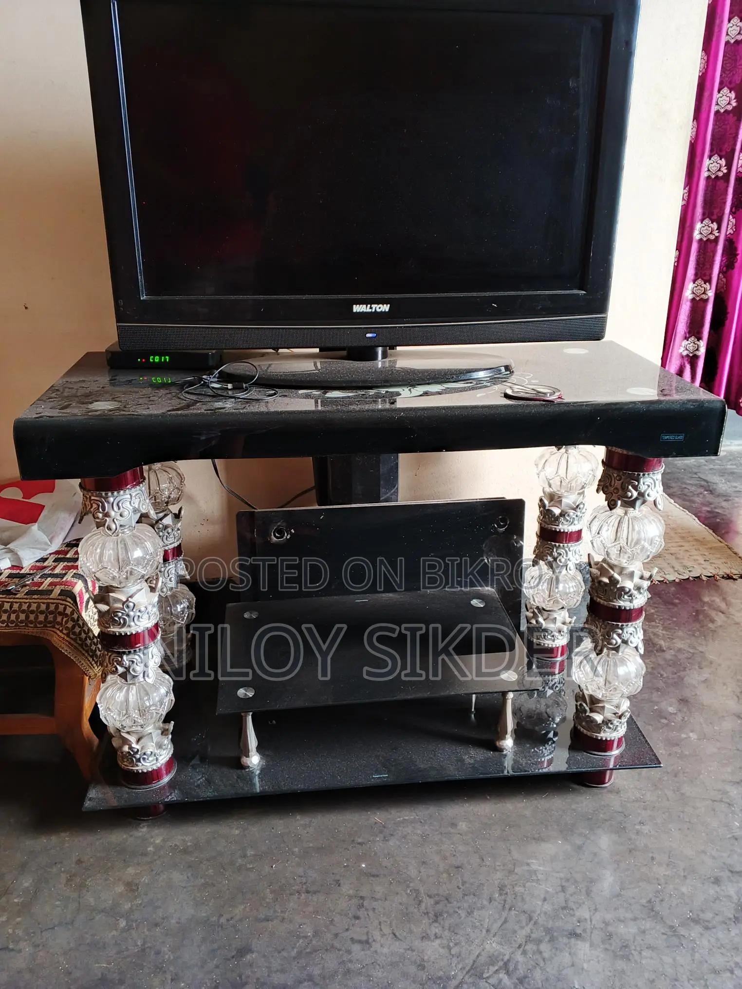 Tempered Glass TV Stand for sale