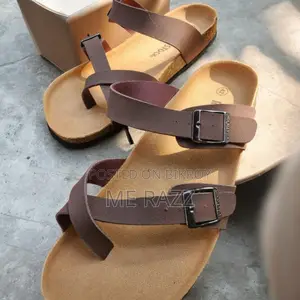 Premium Men’s Leather Sandals – Original Product Box with Tag
