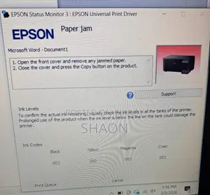 Defective Epson L3110 Printer for Sale