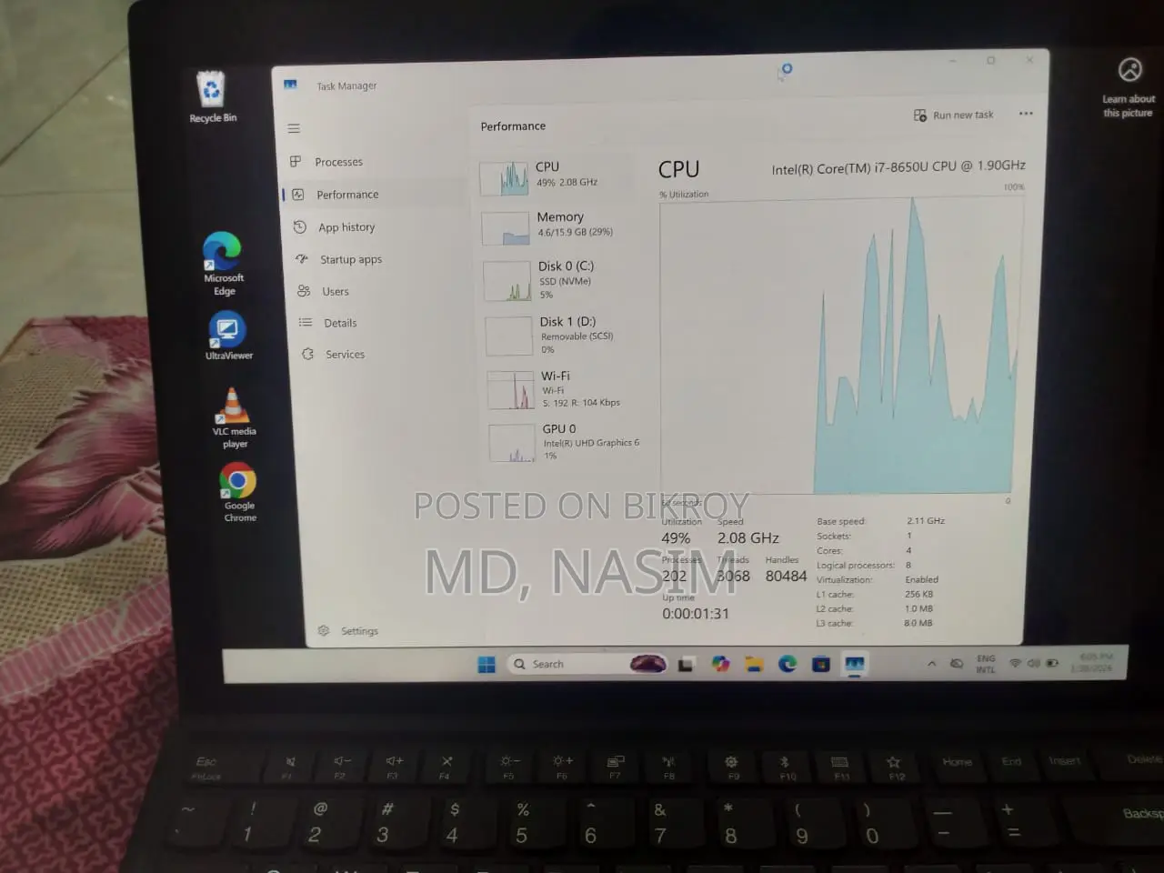 Thinkpad X1 Tablet 3rd Gen Type 20kj 20kk 256 Gb SSD