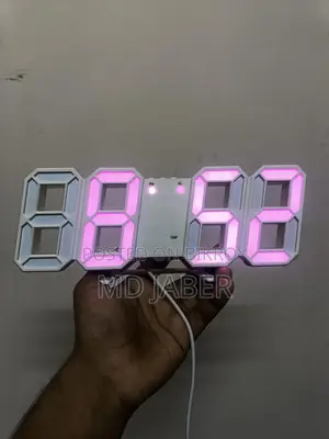 3D LED Digital Wall Alarm Clock