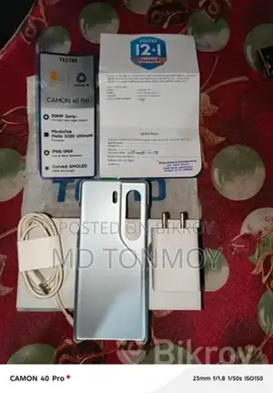 Tecno Camon 40 Pro 8+8(256) (Used)