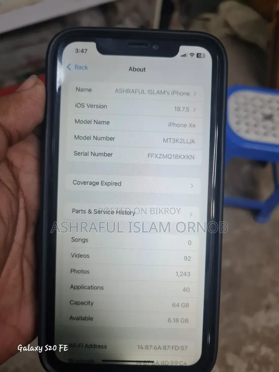 Apple iPhone XR 64 GB USA Variant (Used)