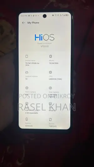 Tecno Spark Go (Used)