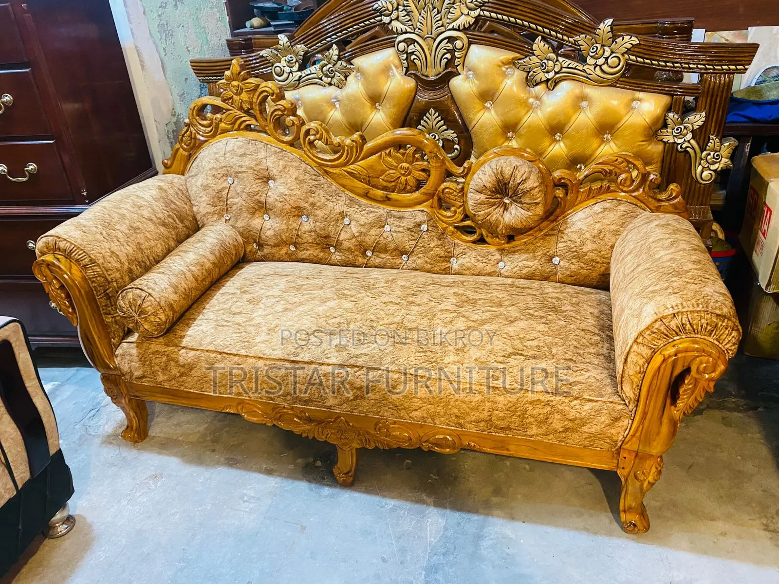 Teak Wood Divan Sofa