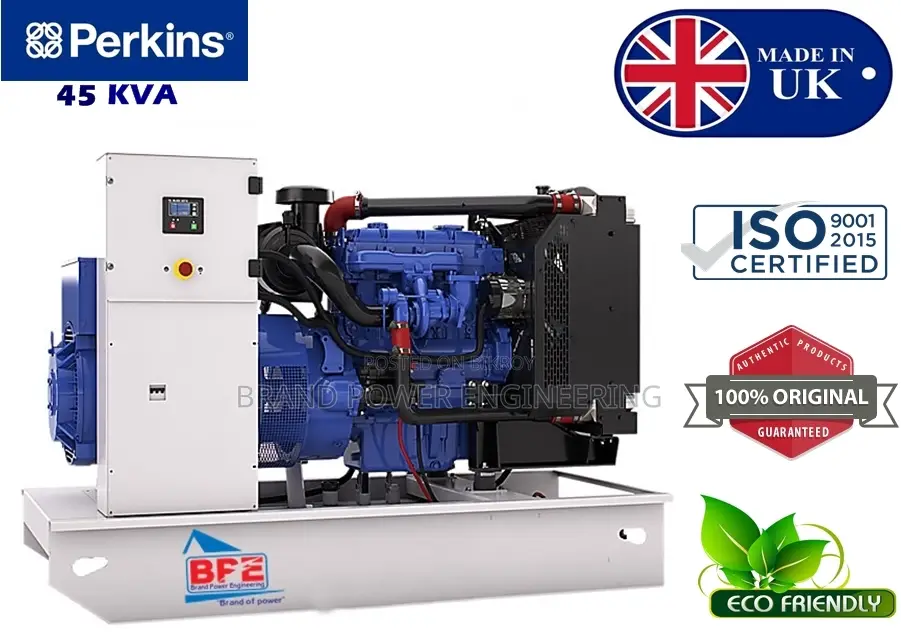 Perkins UK 45 kVA Diesel Generator | Genuine Stamford Alternator