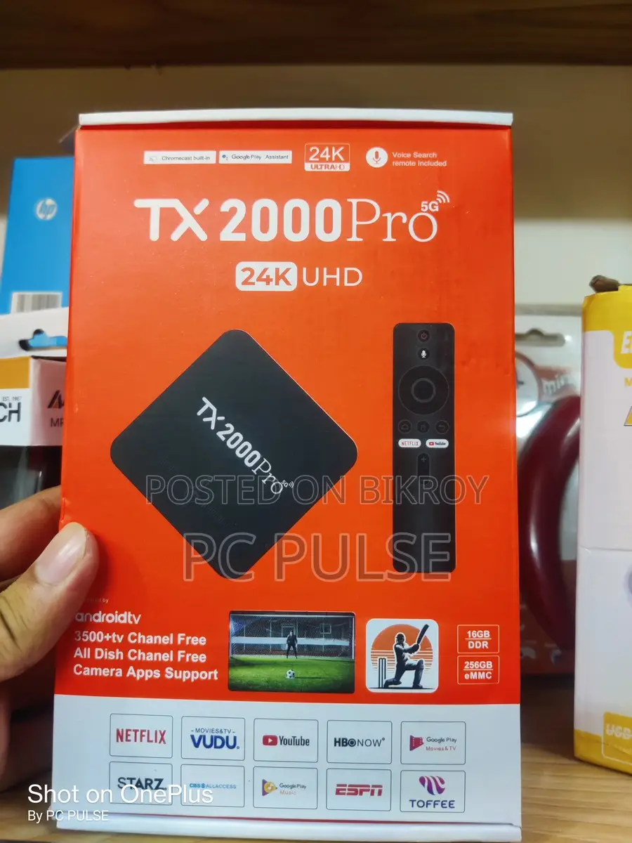 TX 2000 Pro 5G Android TV Box - Ultra HD (Brand New)