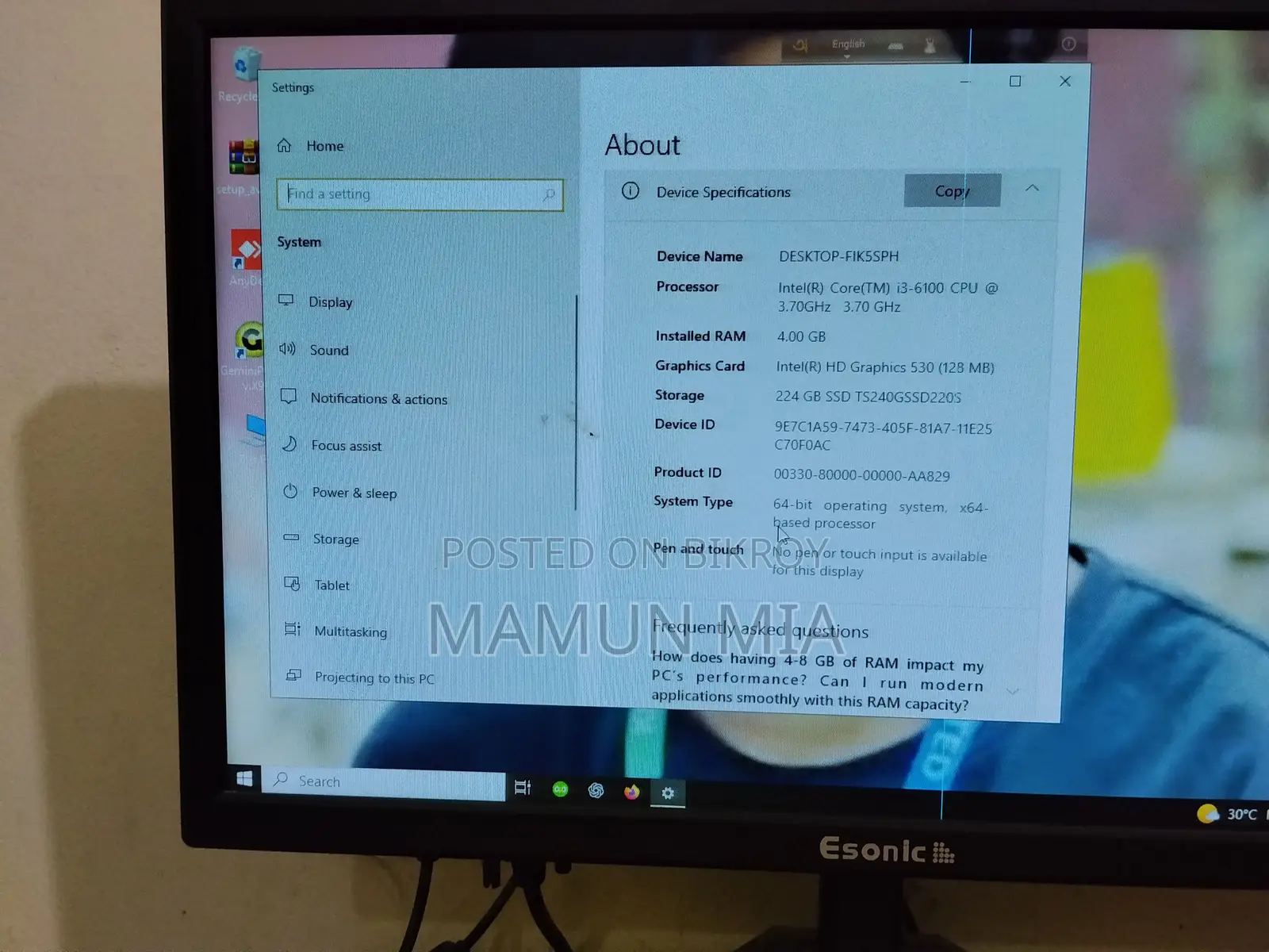 Desktop Computer for sale