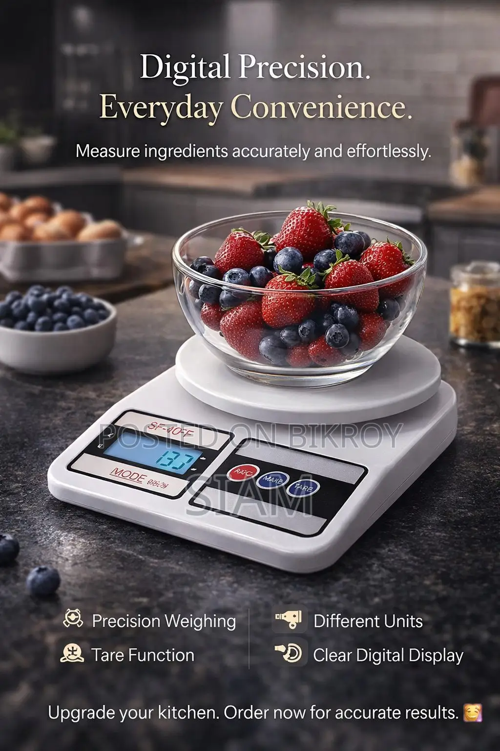 Digital Electronic Kitchen Scale SF-400 (China)