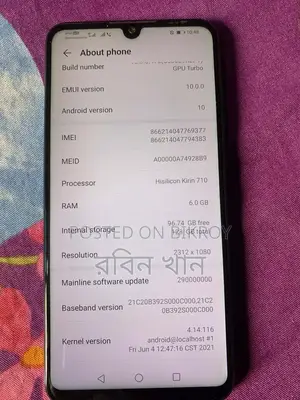 Huawei P30 Lite . (Used)