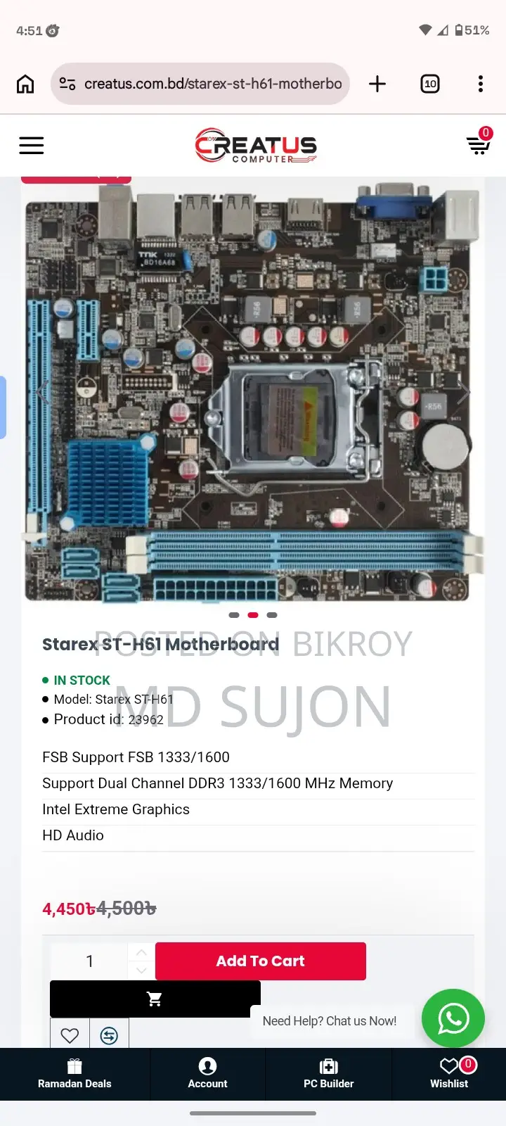 Starex st-h6 motherboard