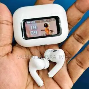 E9 Pro Airpods Touch with LED Display (ANC & ENC Supported) White