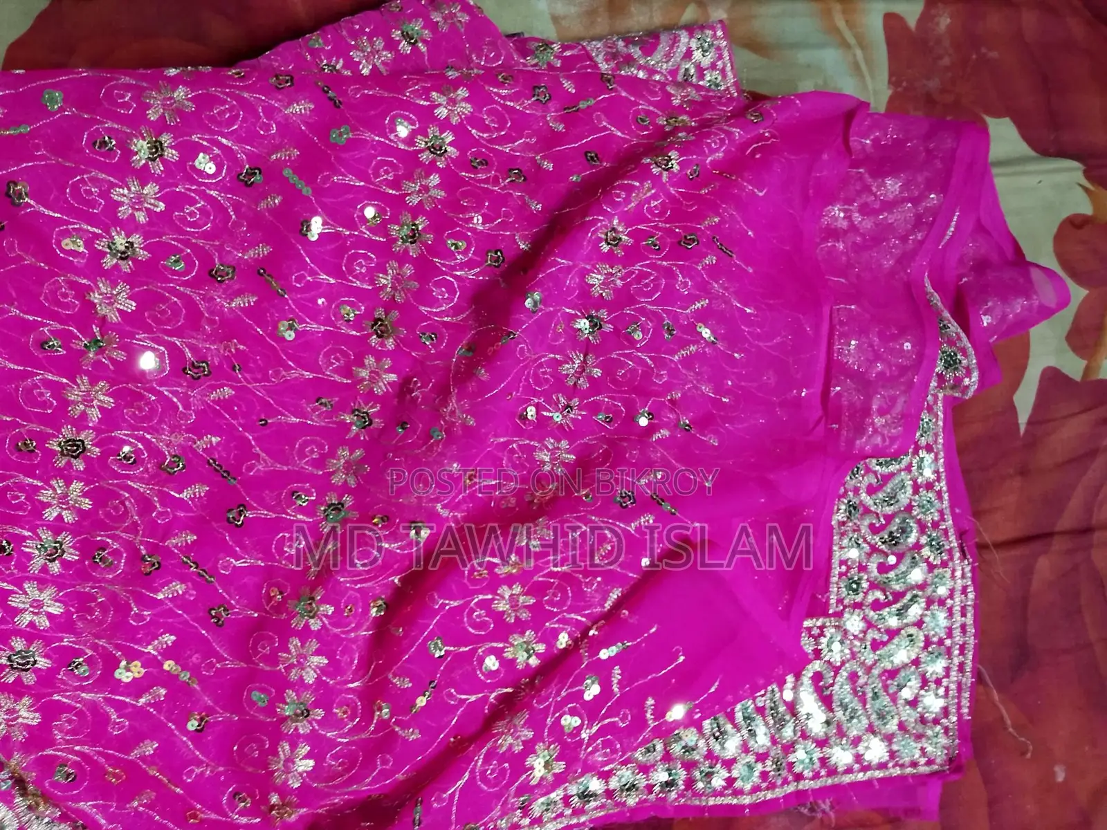 Selling Saree with Embroidery Work