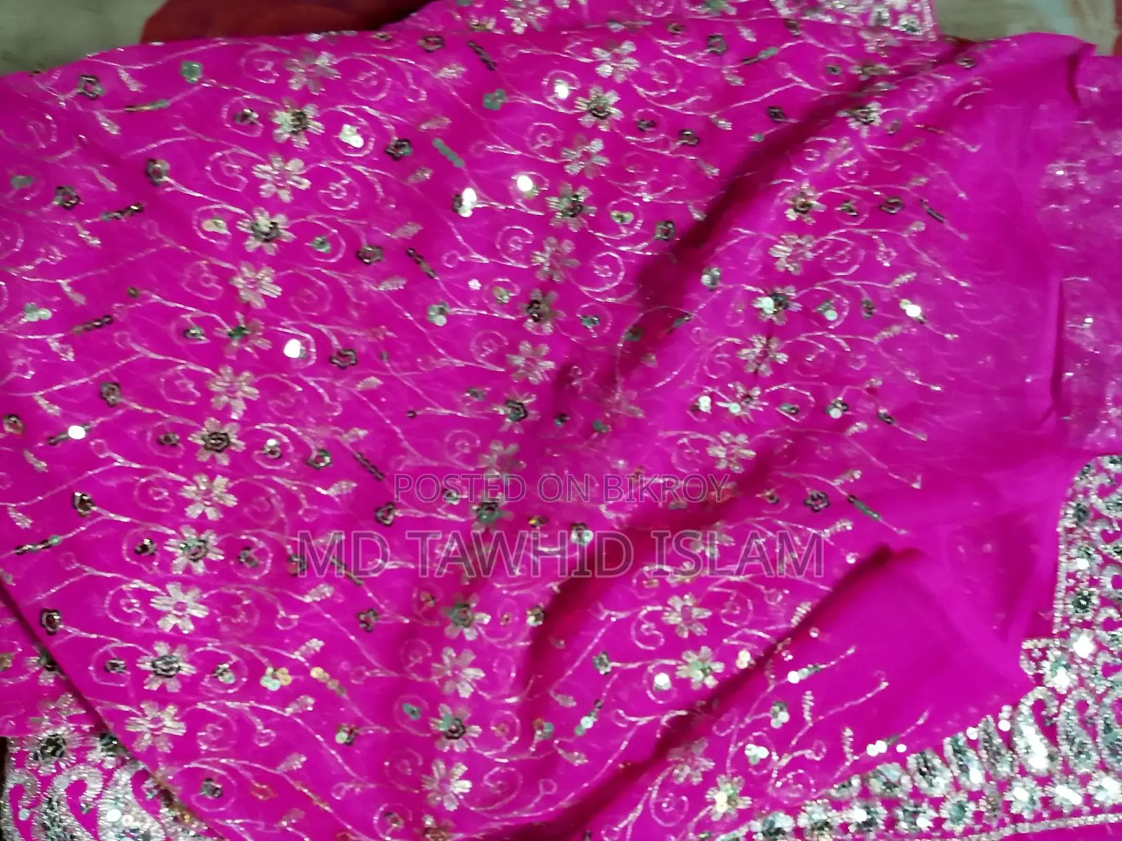 Selling Saree with Embroidery Work