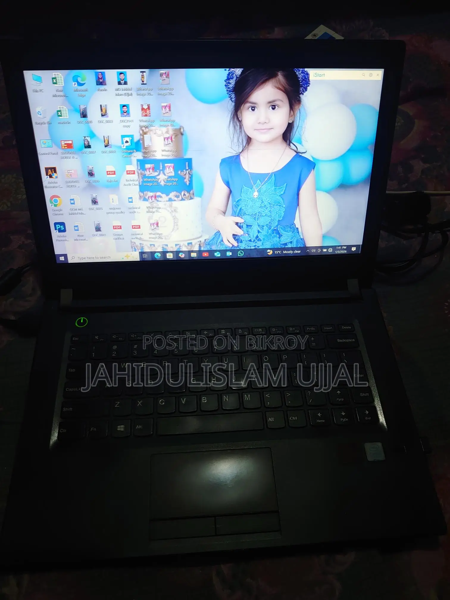 Lenovo Idea Pad core i7 7 generation 8GB RAM 256GB ssd 2gb graphics 2 H