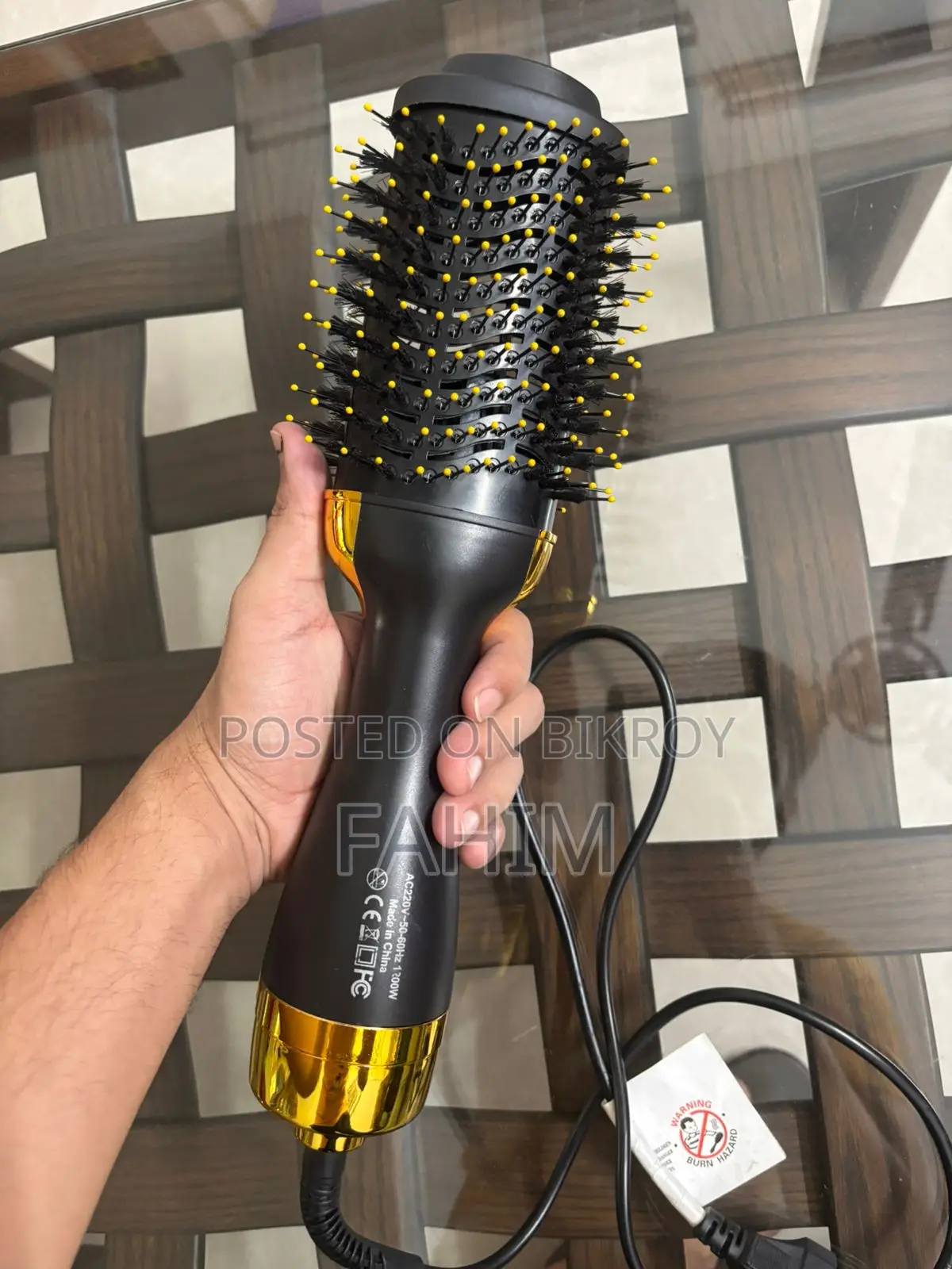 Generic Hair Dryer Brush, With Black Ion Technology